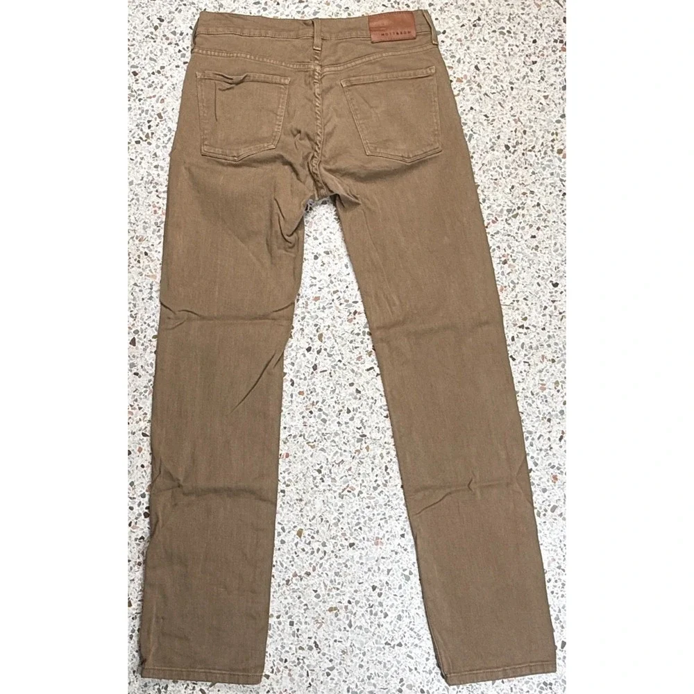 Mott & Bow Slim Men's Brown 5 Pocket Denim Jeans Size 31x32